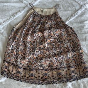 Joie Silk Blouse with Metallic Thread Size M